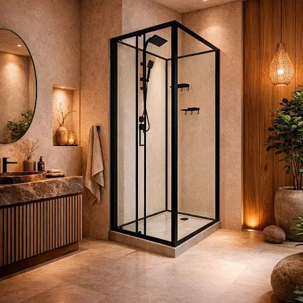 CS-3010TM/W-100L Душ. Кабина 1000x1000x2150 поддон 14 см