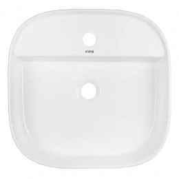 AZ-2204 Раковина накладная квадратная Размер:450*450*120 мм белый глянец