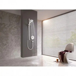 KLUDI FIZZ Душевой гарнитур 3S длина штанги 900 мм, белый/хром