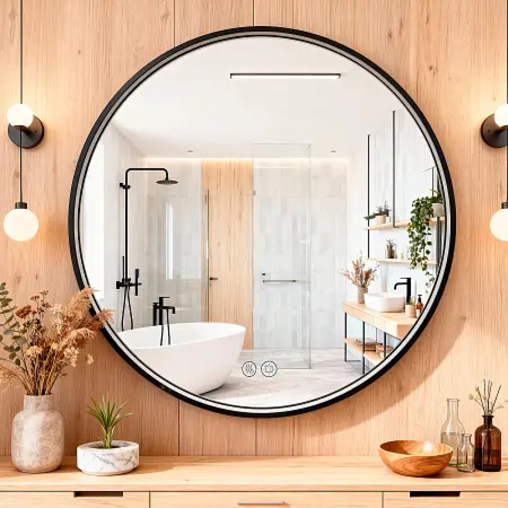 Зеркало Димион 600*4,5 Матовый черный