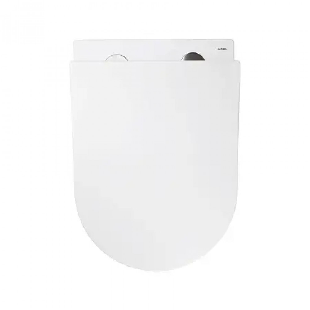 AZ-5175T-WHT RUMBA Унитаз подвесной с системой смыва Tornado в комплекте с быстросъемным сиденьем микролифт, дюропласт 520*360*365mm