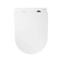 AZ-5175T-WHT RUMBA Унитаз подвесной с системой смыва Tornado в комплекте с быстросъемным сиденьем микролифт, дюропласт 520*360*365mm