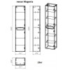 Пенал Magenta 35 (347*1600*260) универсальный подвесной