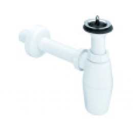 103927 Сифон бутылочный Viega 1 1/4 x 1 1/4, мод. 5726  для раковины с отводом, с универс. выпуском пластик/белый (50шт)