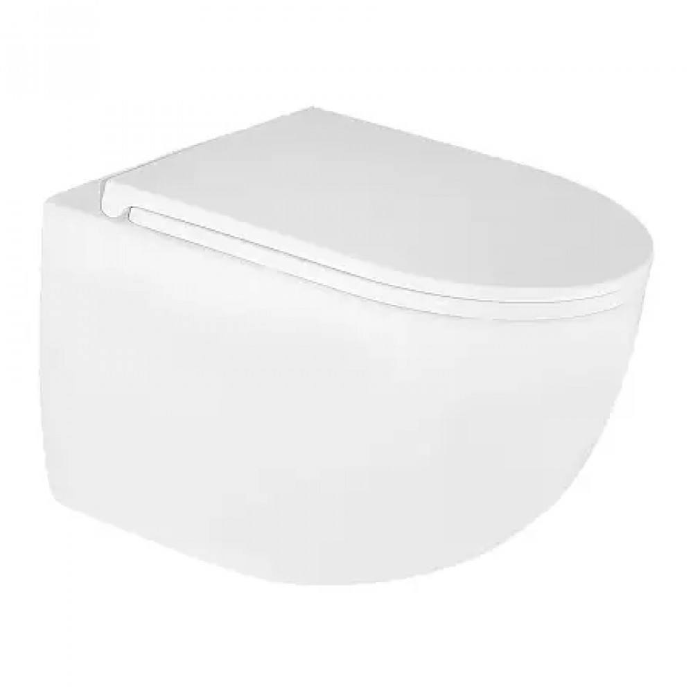 Azario TERSO  AZ-092E-UQ3 ТОРНАДО 3.0 (СКРЫТОЕ КРЕПЛЕНИЕ) подвесной  унитаз в комплекте с сидением микролифт 495x360x370mm