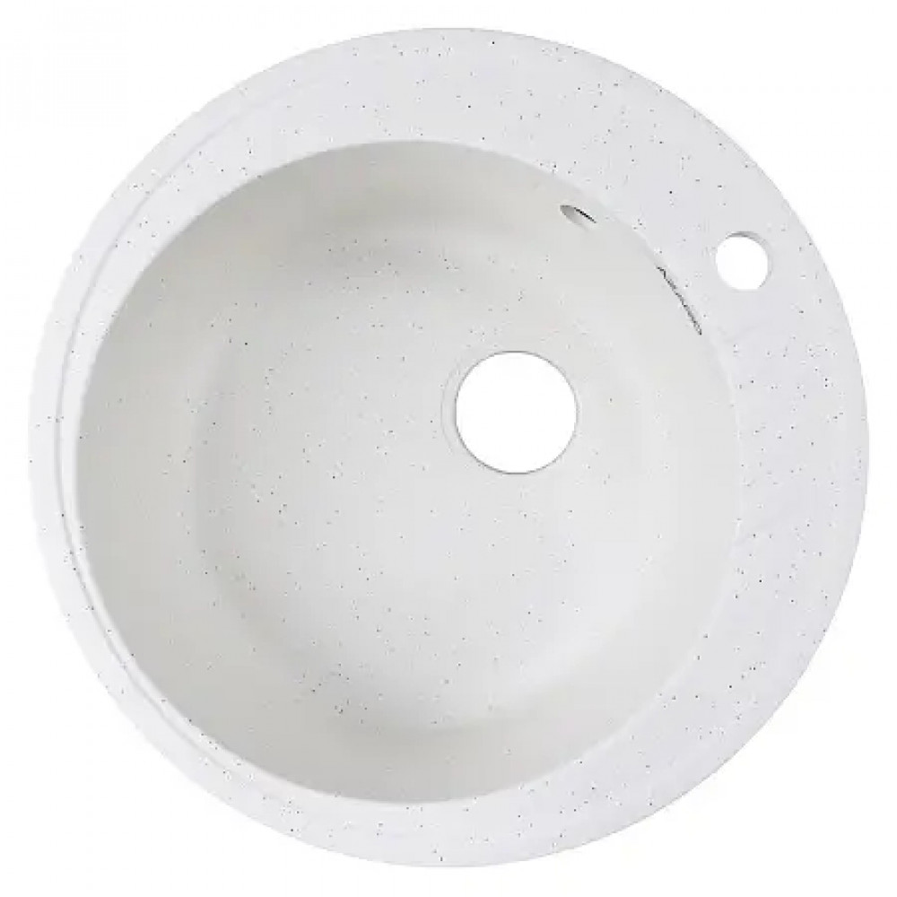 AZARIO кухонная мойка Solo (505x505x190) Белый крап (сифон)