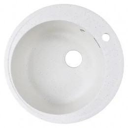 AZARIO кухонная мойка Solo (505x505x190) Белый крап (сифон)