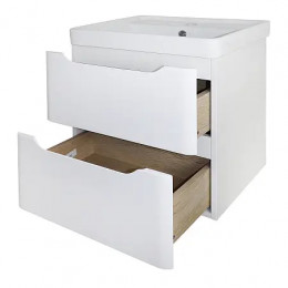 Комплект Тумба LOTOS 50/2 (570х425х510) подвесная с раковиной Monte 50