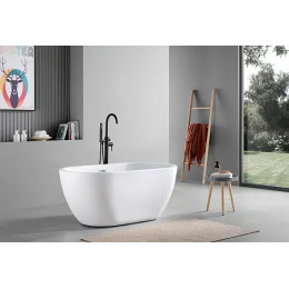 BLANCA Ванна акриловая отдельностоящая  в комплекте с сифоном и металлической рамой 1500x750x580 мм