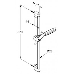 KLUDI FRESHLINE душевой гарнитур 3S 600 мм