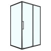 Душевое ограждение CS-AB02B-129 120x90x190，профиль черный матовый，6 мм прозрачное стекло