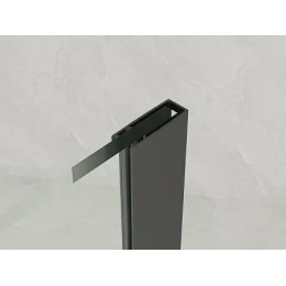 Душевая перегородка Walk-in, стекло лофт клетка CS-W02B-70 70x200, 8  мм, профиль черный матовый