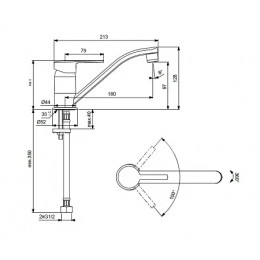 BA282AA LOGIK Cмеситель для кухонной мойки