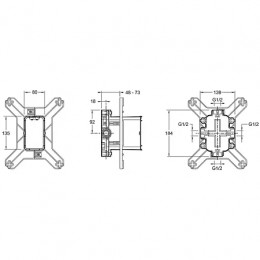 98699D-NF Универсальная система скрытого монтажа