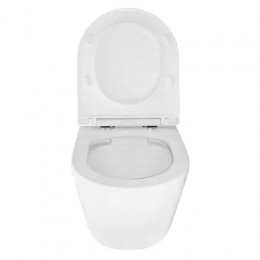 UNO унитаз подвесной, безободковый в комплекте сиденьем микролифт 485x365x365 мм(2 места)