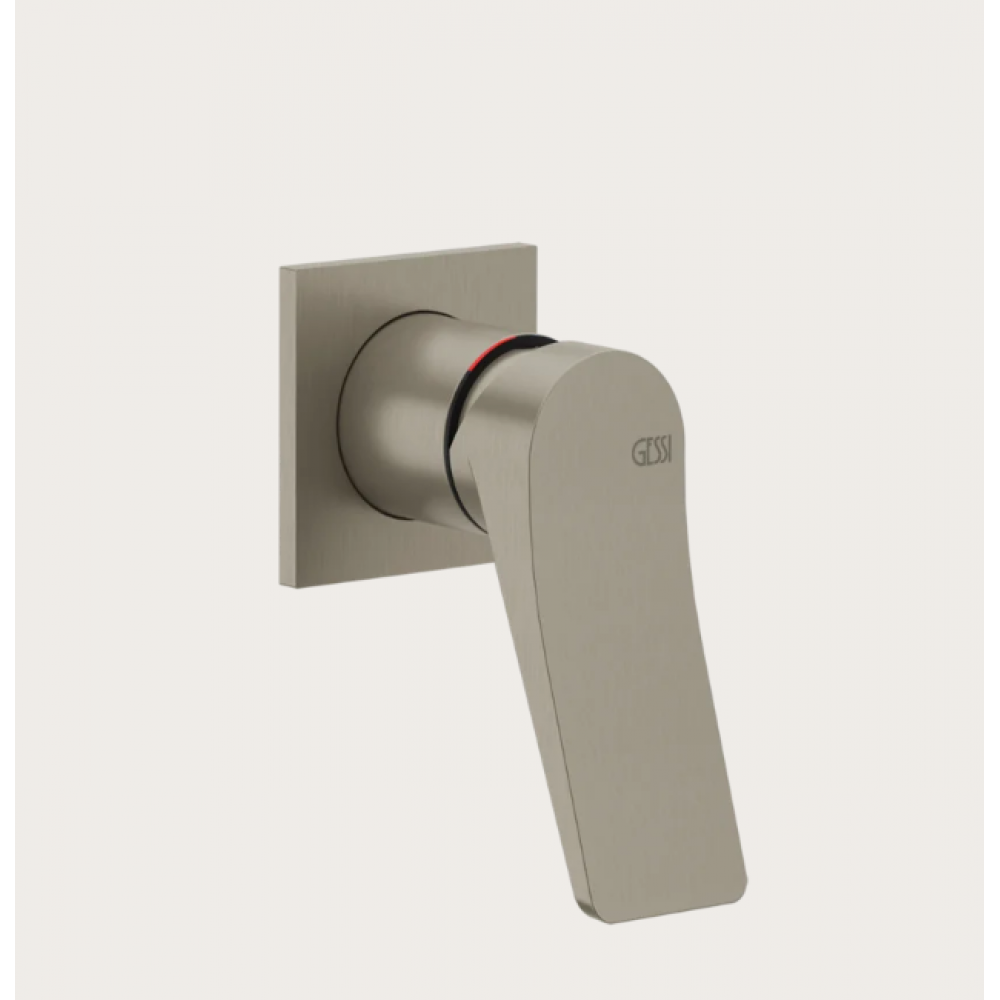 Смеситель для ванны и душа, Gessi, Rilievo, цвет-Finox Brushed Nickel