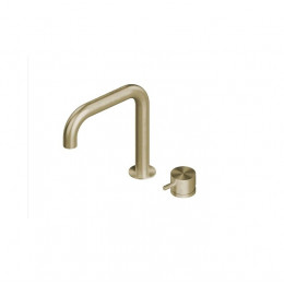 Смеситель для раковины, Quadro design, Source, цвет-золото светлое (Light Gold)