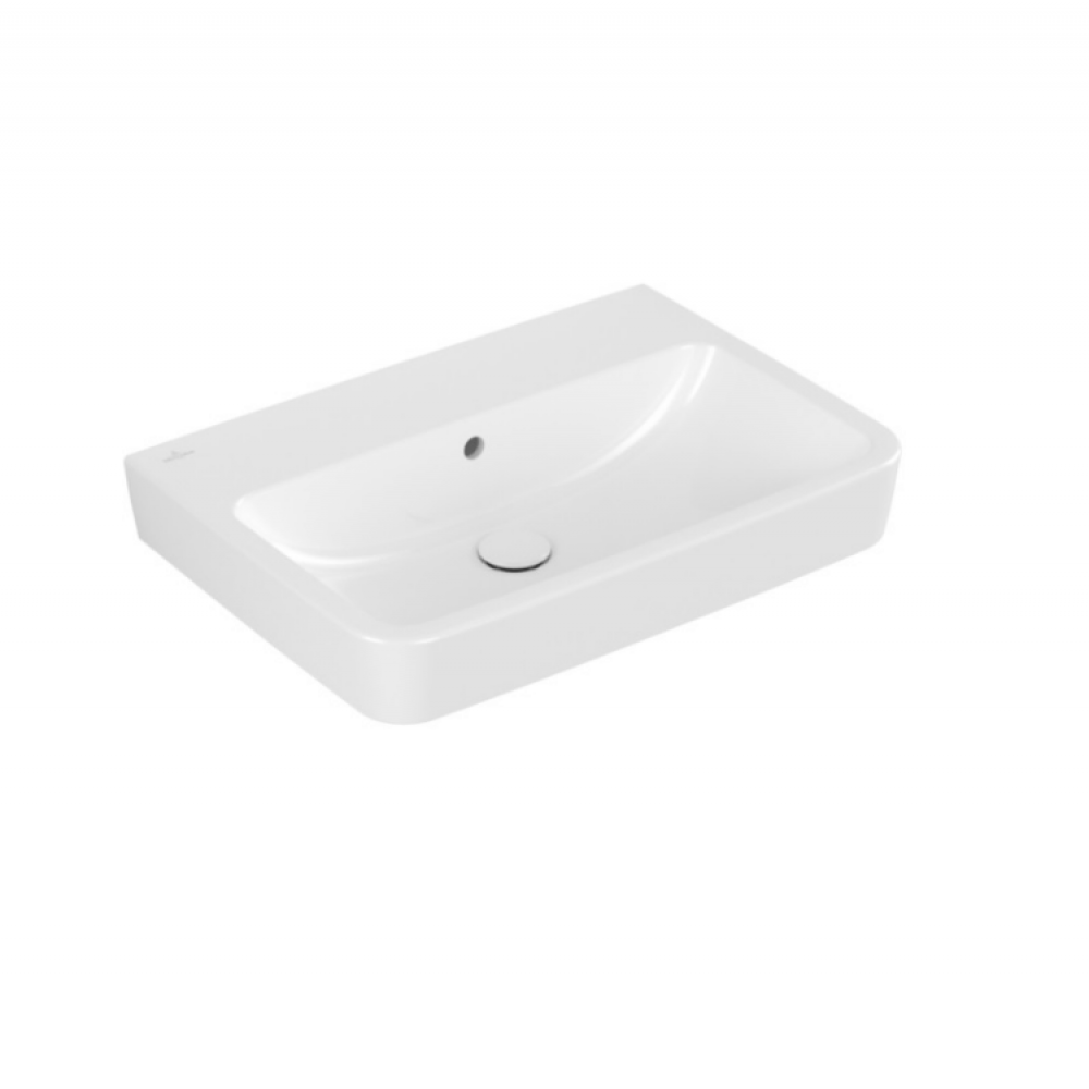 Раковина, Villeroy&Boch, O.Novo, шгв 650*460*125, отверстия для смесителя-отсутствуют, цвет-альпийский белый