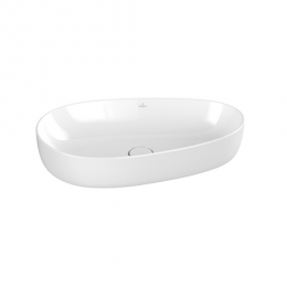 Раковина, Villeroy&Boch, Antao, шгв 650*400*145, отверстия для смесителя-отсутствуют, CeramicPlus, цвет-альпийский белый