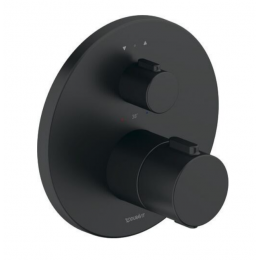 Смеситель для душа, Duravit, на 2 потребителя, цвет-черный матовый