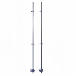 Полотенцесушитель, Broner, Bruno, шгв 60*70*1700, сухой ТЭН, цвет-RAL 9007 матовый