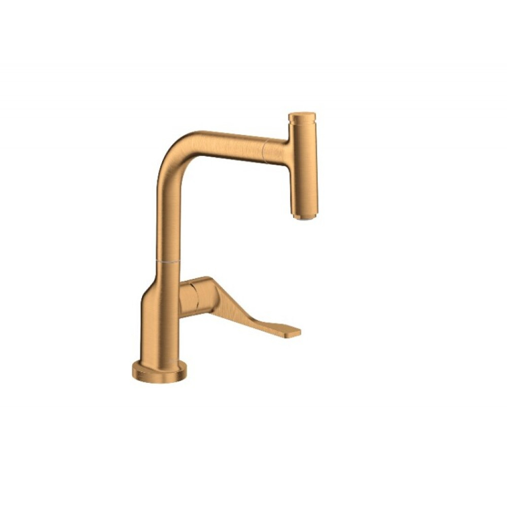 Смеситель для кухни, Hansgrohe, Axor Citterio, цвет-шлифованное золото