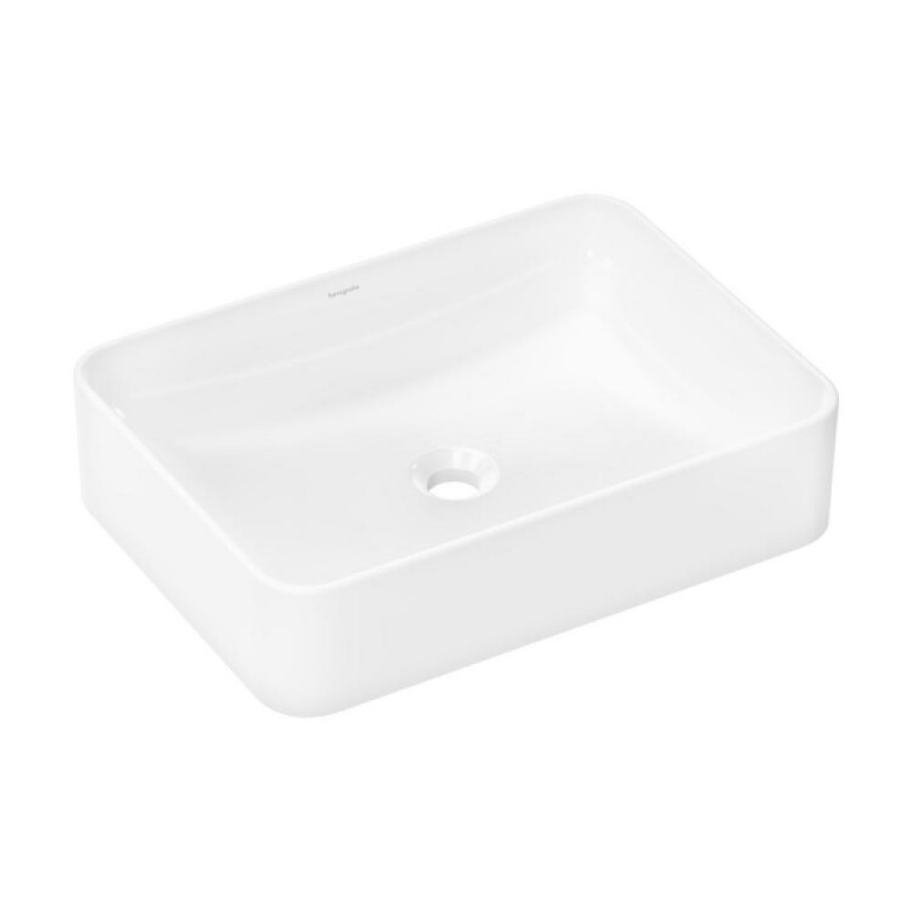 Раковина, Hansgrohe, Xuniva Q, шгв 550*400*130, отверстия для смесителя-отсутствуют, цвет-белый
