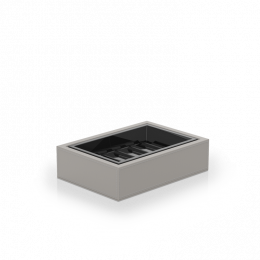 Мыльница, Decor Walther, Brownie, STS, шгв 130*95*37, цвет-тауп/черный