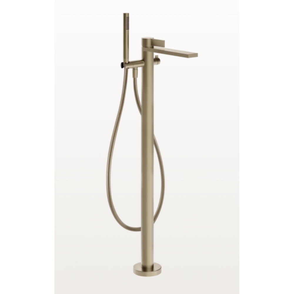 Смеситель для ванны и душа, Gessi, Inverso Diamantato, цвет-Finox Brushed Nickel