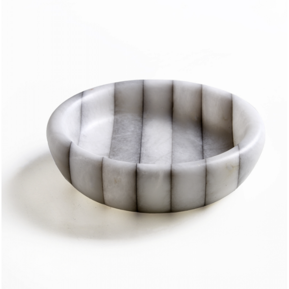 Мыльница, 3SC, Rigato, шгв 125*125*30, цвет-алебастр