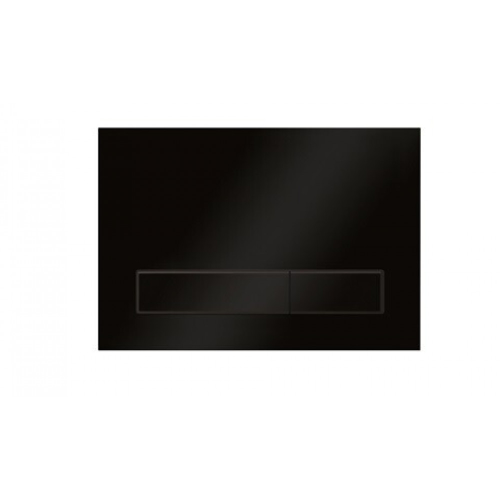 Клавиша смыва, Elsen, E08, с прямоугольными кнопками, для унитаза, шгв 220*13*150, цвет-черный матовый