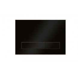 Клавиша смыва, Elsen, E08, с прямоугольными кнопками, для унитаза, шгв 220*13*150, цвет-черный матовый