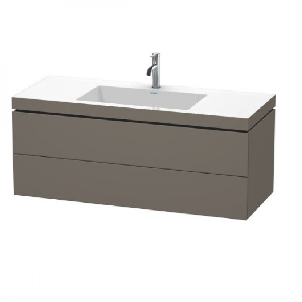 Тумба под раковину, Duravit, L-Cube, шгв 1200*480*500, раковина-в комплекте, цвет-фланелево-серый шелковисто-матовый