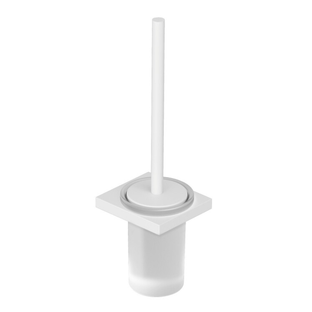 Ёршик, Kludi, VELA C, шгв 104*104*389, цвет колбы-белый матовый, цвет-белый матовый (Matt White, Bianco Opaco)