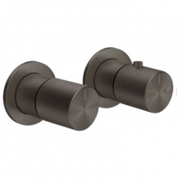 Смеситель для душа, Gessi, Habito Diamantato, на 3 потребителя, цвет-Black Metal Brushed PVD