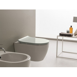 Сиденье для унитаза, Scarabeo, Moon/Glam, шг 360*505, цвет-ардезия мат (Ardesia matt)