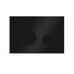 Клавиша смыва, Elsen, E11, с круглыми кнопками, для унитаза, шгв 220*13*150, цвет-черный матовый