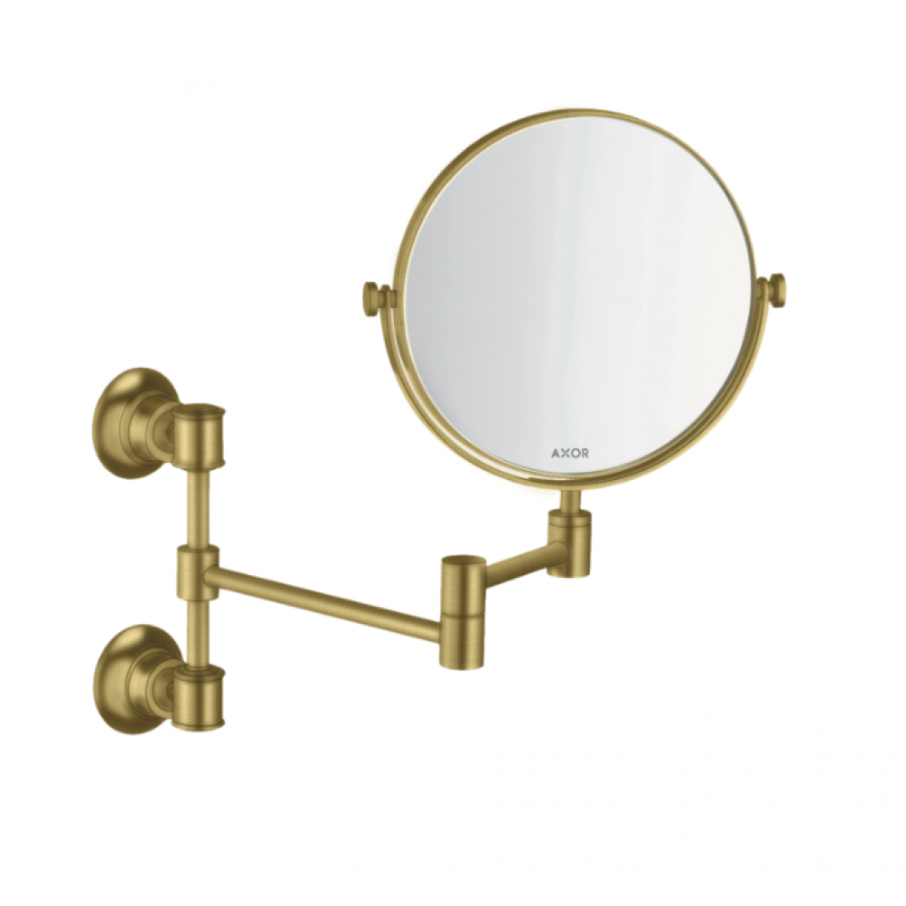 Косметическое зеркало, Axor, Axor Montreux, без подсветки, цвет-шлифованная медь