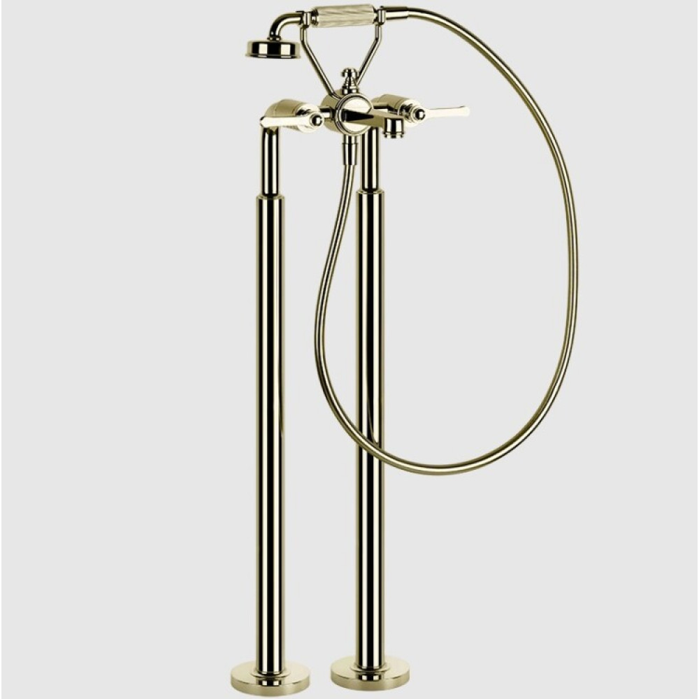 Смеситель для ванны и душа, Gessi, VENTI20, цвет-Brass PVD