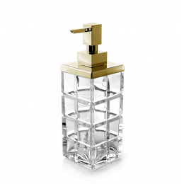Дозатор для жидкого мыла, 3SC, Palace, шгв 75*75*230, цвет дозатора-золото