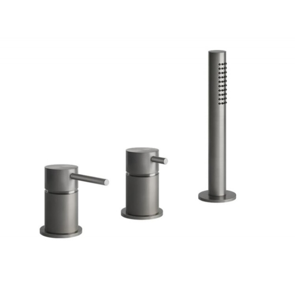 Смеситель для ванны и душа, Gessi, BATH316, цвет-Copper Brushed PVD