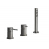 Смеситель для ванны и душа, Gessi, BATH316, цвет-Copper Brushed PVD