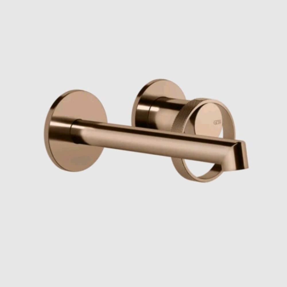 Смеситель для раковины, Gessi, Anello, цвет-Copper PVD
