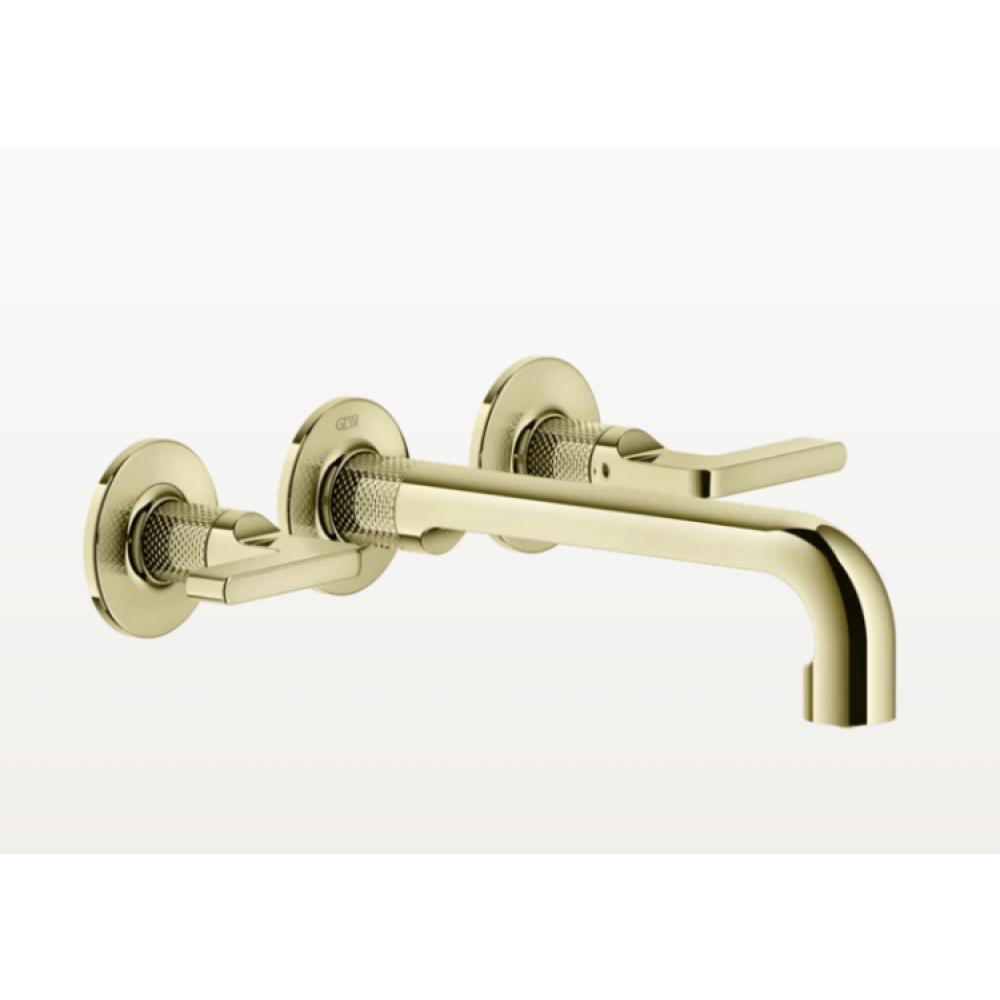 Смеситель для раковины, Gessi, Inciso, цвет-Brass PVD