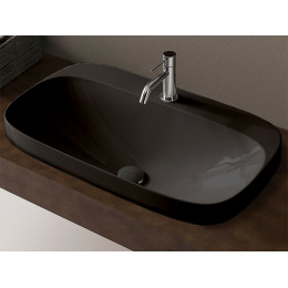 Раковина, Scarabeo, Moon, шгв 720*420*180, отверстия для смесителя-1, BIOKER, цвет-Ardesia