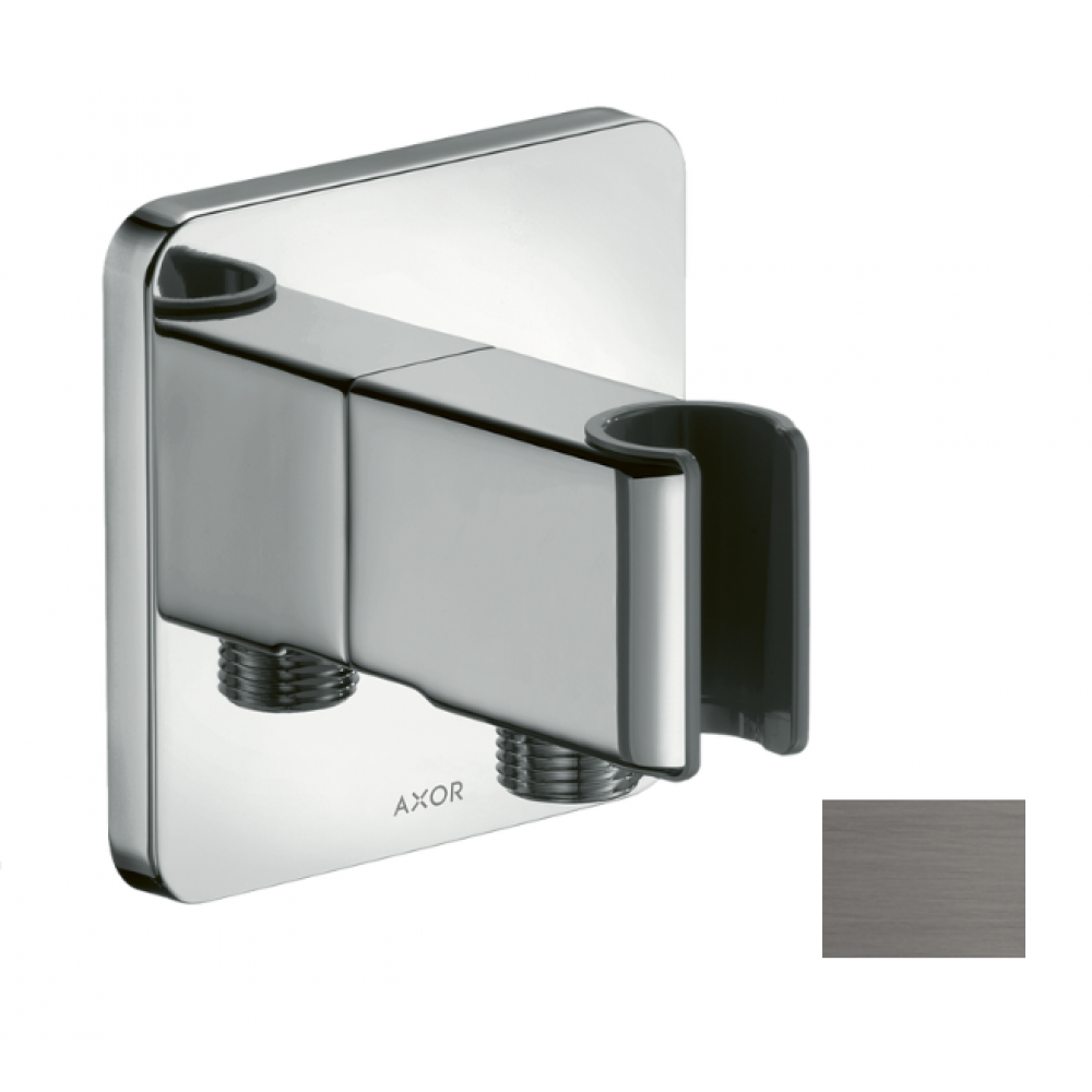 Шланговое подсоединение, Axor, Axor ShowerSolutions, цвет-шлифованный черный хром