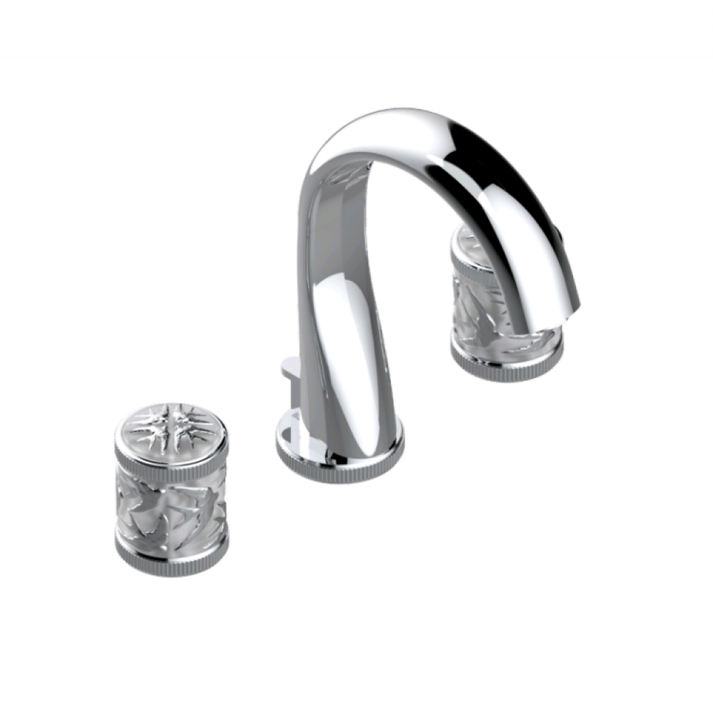 Смеситель для раковины, THG, Hirondelles Platinum stamped, цвет-хром