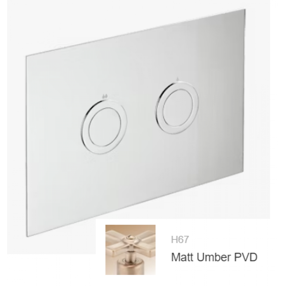 Клавиша смыва, THG, для унитаза, шгв 250*4*165, цвет-Umber matt PVD