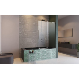 Шторка на ванну, Radaway, Furo SL PND II, шв 538*1500, петли-справа, цвет фурнитуры-хром, цвет стекла-прозрачный, Easy Clean