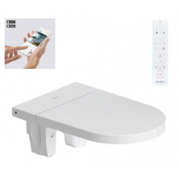 Сиденье для унитаза с функцией биде, Duravit, SensoWash® Starck F Lite, шг 378*573, HygieneGlaze, цвет-белый (стар. аналог арт. 612001012002310)